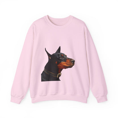 Doberman Portrait Sweatshirt — Graphic Dog Lover Crewneck