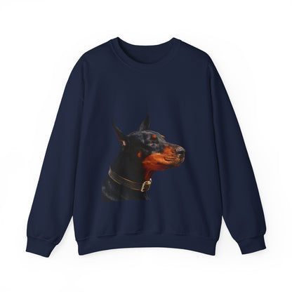 Doberman Portrait Sweatshirt — Graphic Dog Lover Crewneck