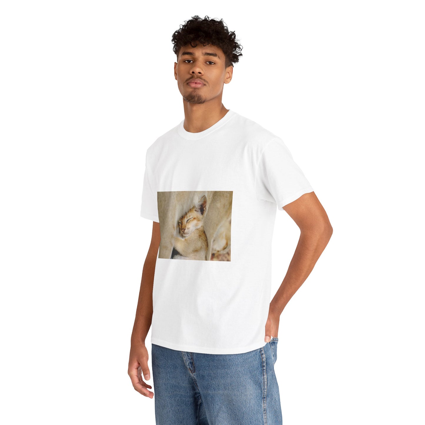 Sleeping Lion Cub T‑Shirt — Cute Wildlife Photo Tee