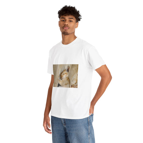 Sleeping Lion Cub T‑Shirt — Cute Wildlife Photo Tee