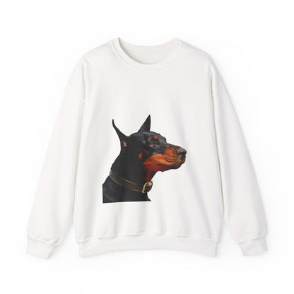Doberman Portrait Sweatshirt — Graphic Dog Lover Crewneck