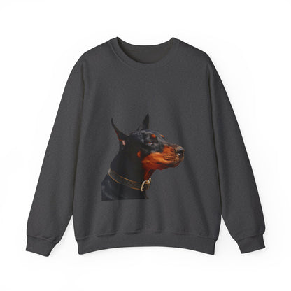 Doberman Portrait Sweatshirt — Graphic Dog Lover Crewneck