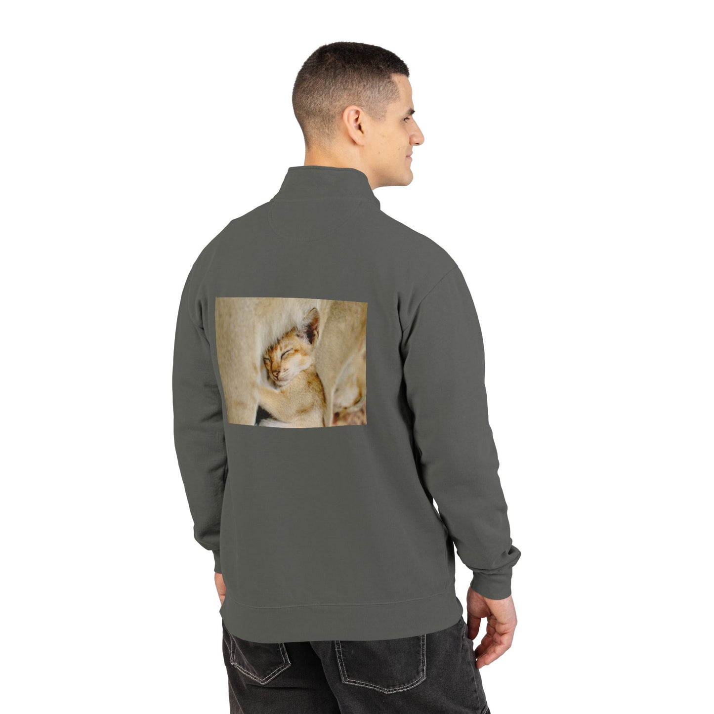 Parrot Pocket Quarter-Zip Sweatshirt
